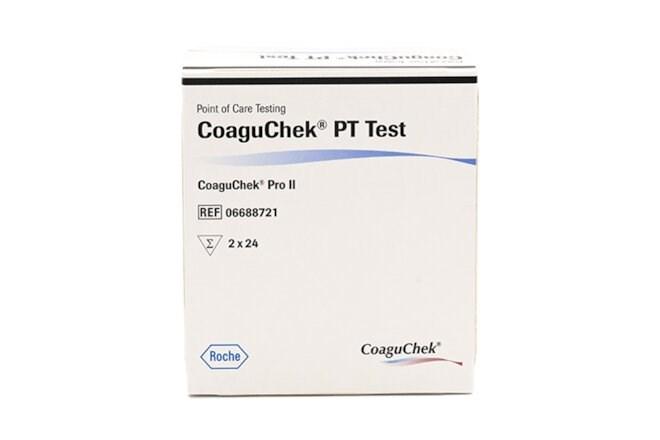 Тест CoaguChek для визначення протромбінового часу (PT), 2х24 тестів, для CoaguChek Pro II